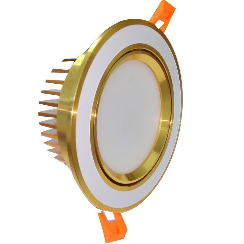 ĐÈN LED ÂM TRẦN MẮT VIỆT 7W GOLD, AS TRẮNG, VÀNG, TRUNG TÍNH