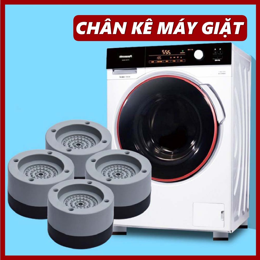 Bộ 4 Chân Kê Máy Giặt, Tủ Lạnh Bằng Cao Su - Nhựa Chống Rung, Chống Ồn, Chống Trượt