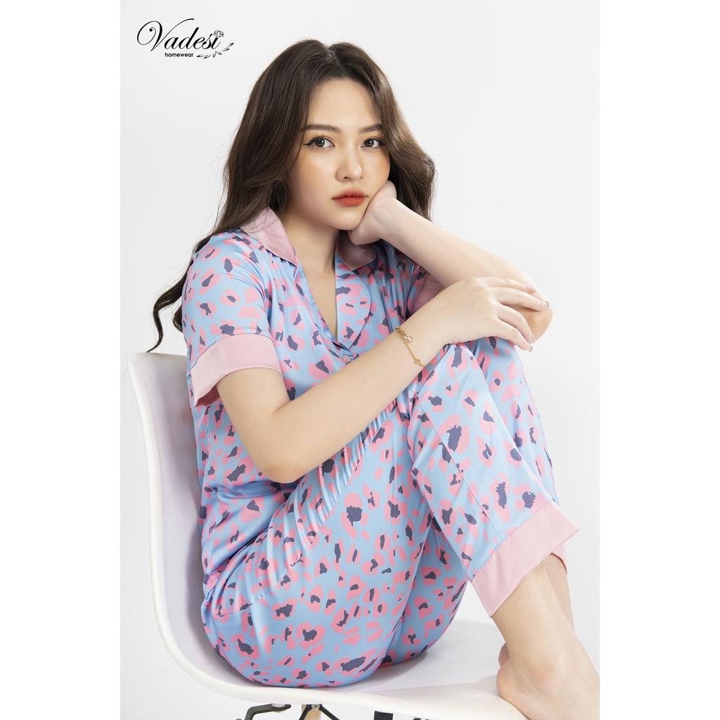 NEW - Bộ Đồ Ngủ Nữ Pijama Quần Dài Tay Ngắn Lụa Cao Cấp Mặc Nhà Đẹp Mềm Mịn Thấm Hút Thoáng Mát – VADESI