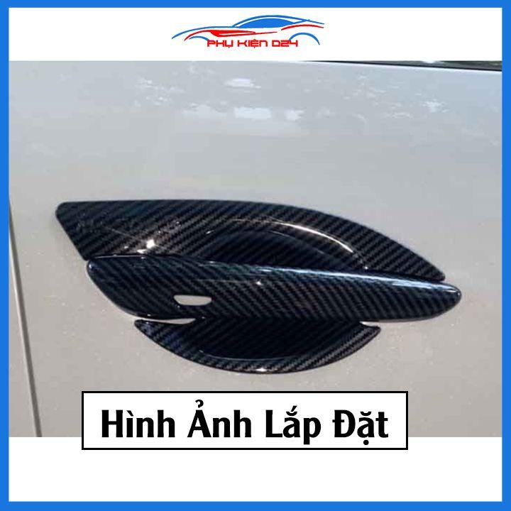 Ốp tay hõm Mazda 3 2020-2021-2022 vân carbon, mạ crom chống trầy bảo vệ cửa xe ô tô