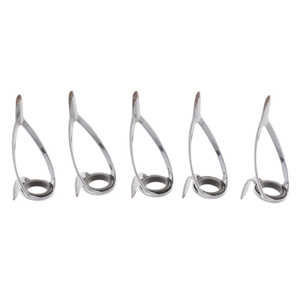 5pcs Fishing Rod Building Repair SIC Ring Spinning Casting Guides