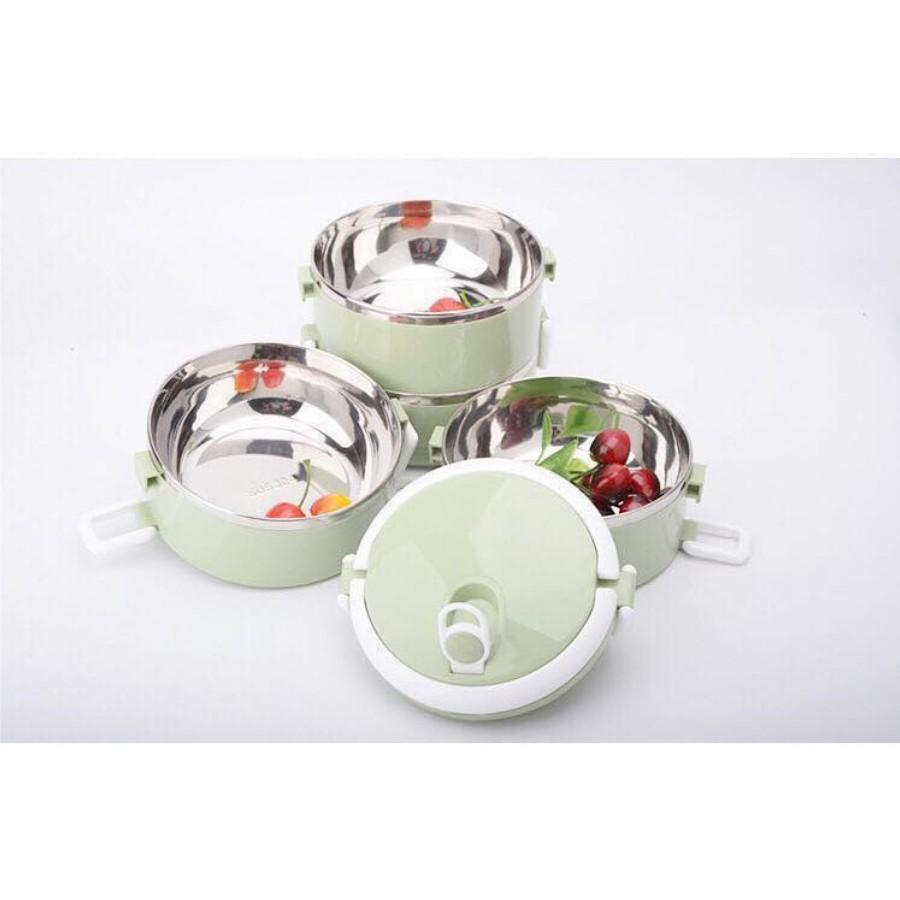 Hộp Cơm 4 Tầng Lúa Mạch Giữ Nhiệt Cao Cấp