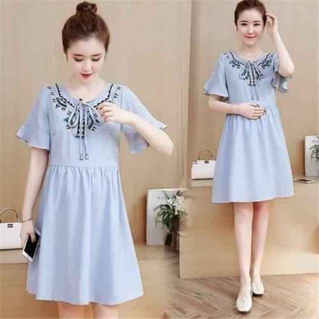 Váy bầu thời trang dạo phố công sở