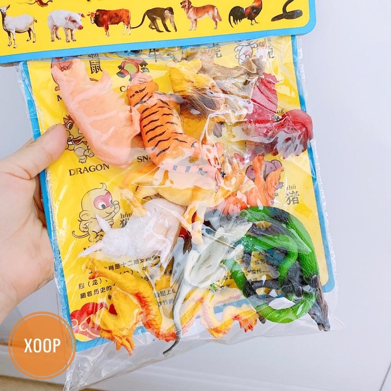 SALE !!! ĐỒ CHƠI ! SÉT 12 CON GIÁP CHO BÉ TRAI BÉ GÁI