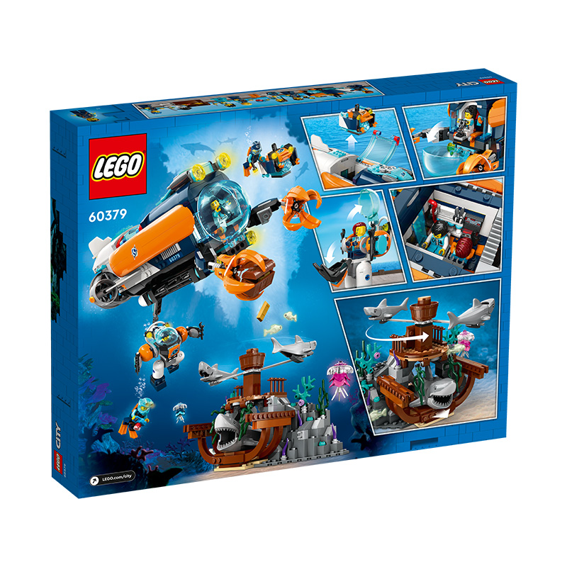 Đồ Chơi Lắp Ráp Tàu Ngầm Thám Hiểm Biển Sâu Lego City 60379