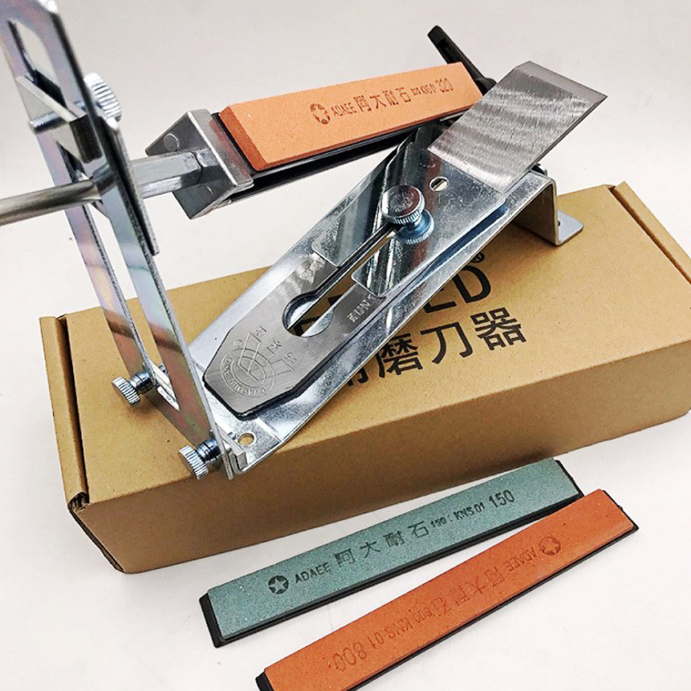 Metal Knife Sharpener Set Sharpening Plate Fixed Angle Grindstone Household Kitchen Tool
