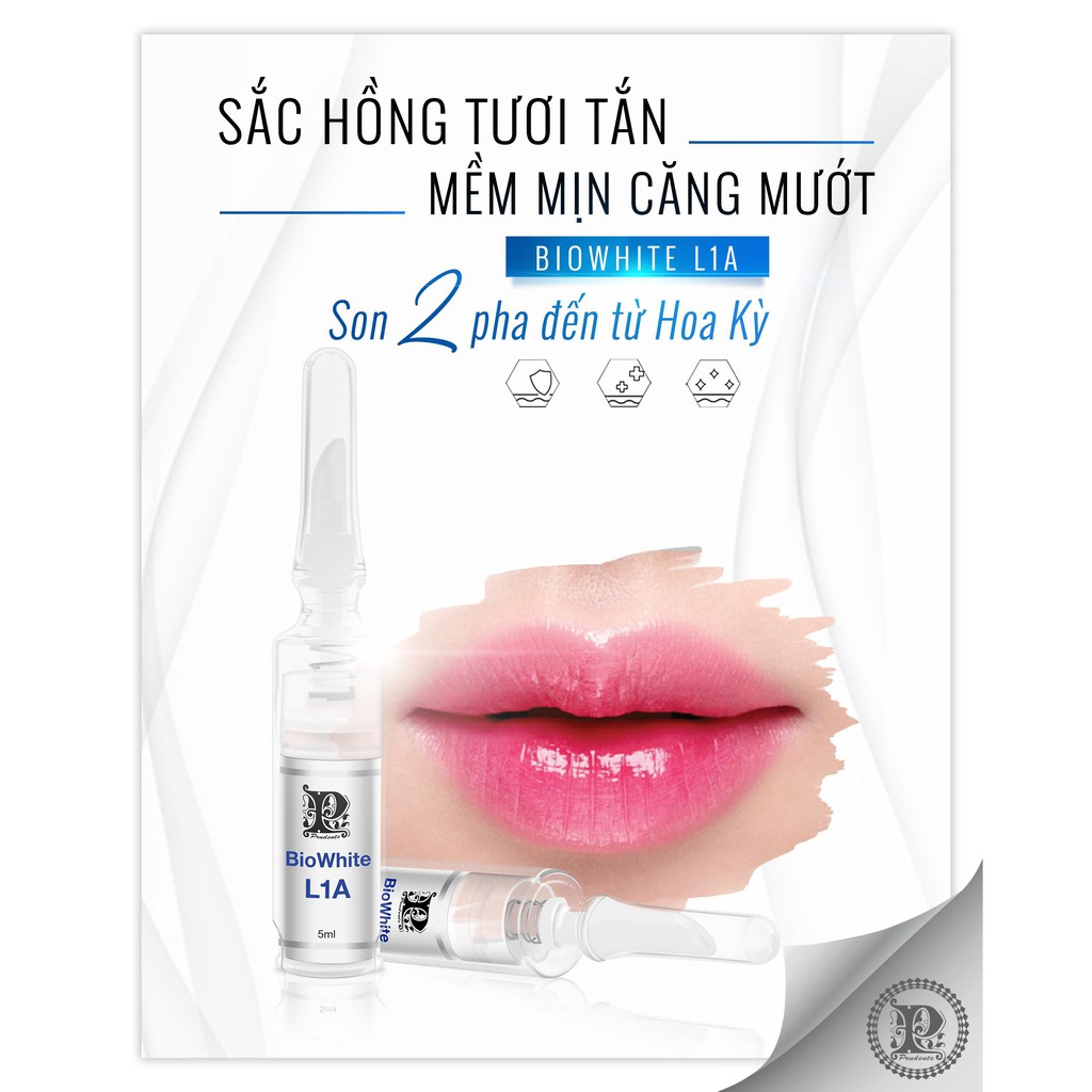 Kem khử Thâm Làm Hồng Môi BioWhite L1A Từ Nuwhite Mibiti Prudente Professional Mỹ 5ml