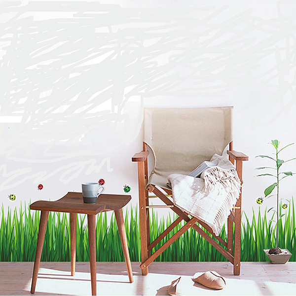 Decal Dán Chân Tường Lúa Xanh - 2 Bộ