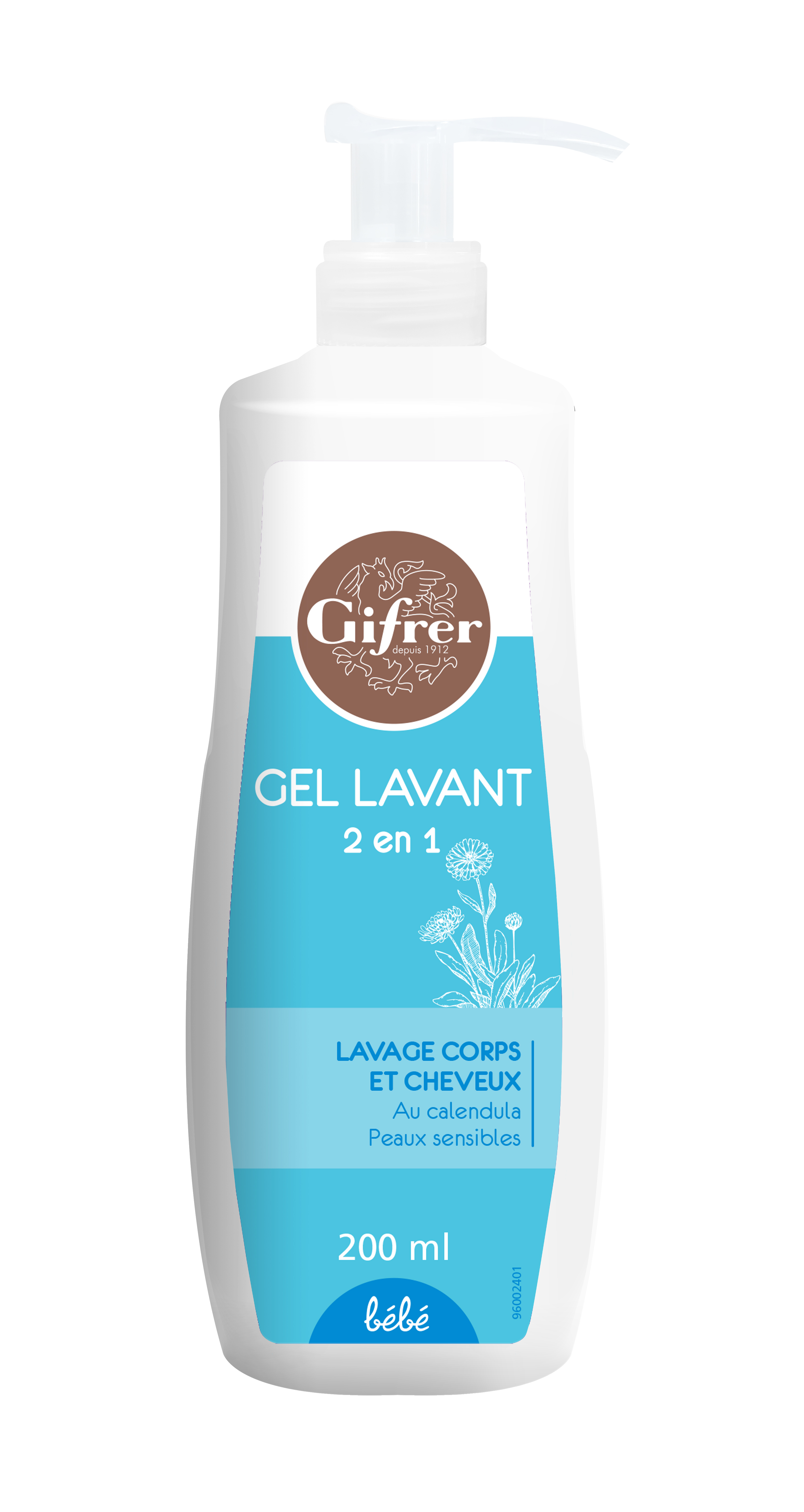 Sữa Tắm Gội Cho Bé Gifrer Gel Lavant 2 en 1 200ml