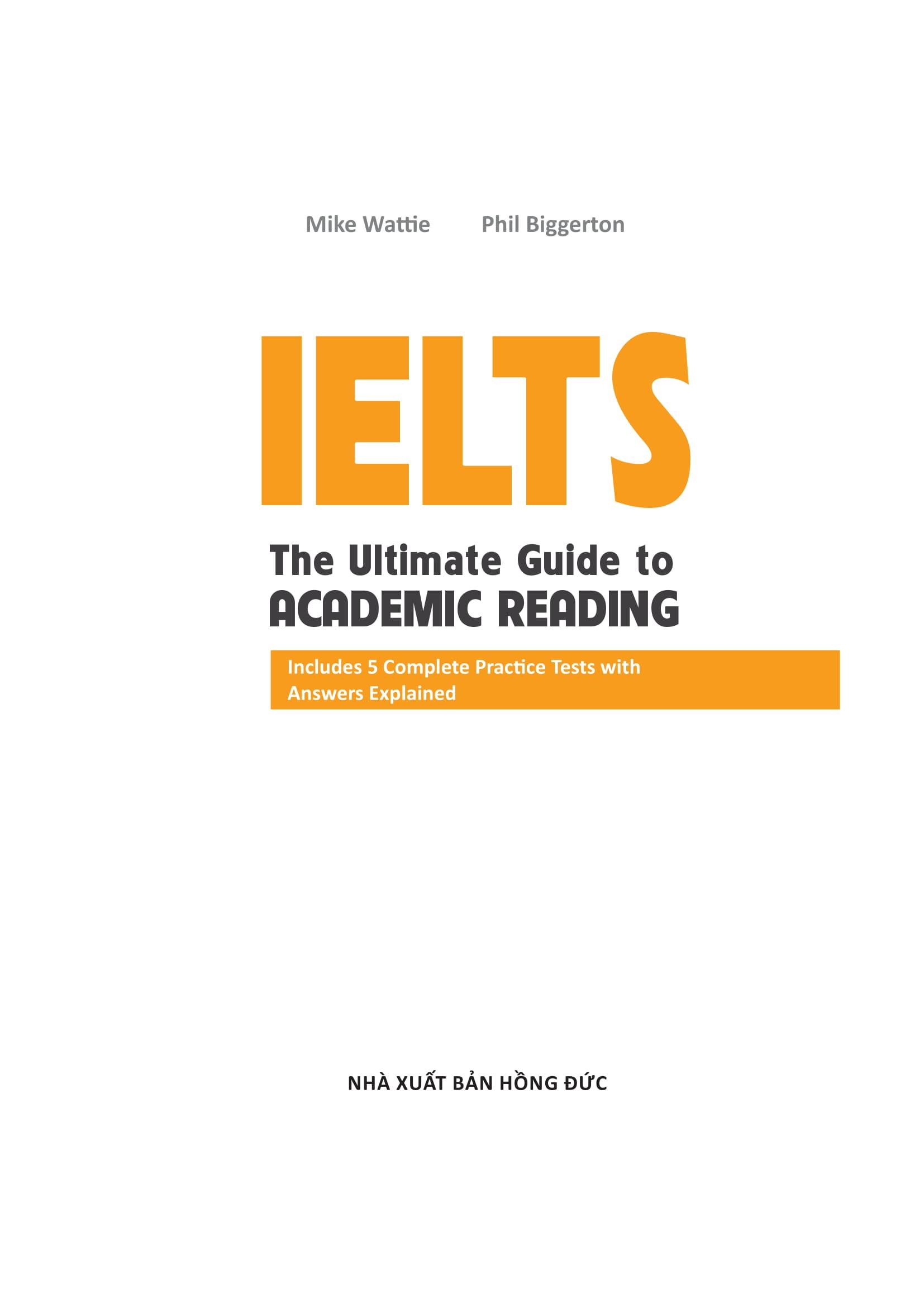 The Ultimate Guide To Academic Reading (Bộ Sách Ielts Mike)