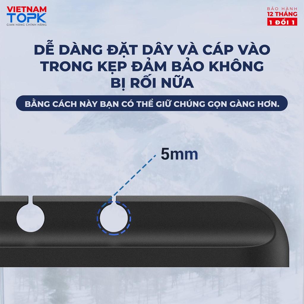 Kẹp cố định dây cáp TOPK L16 -Đế dán silicon gọn gàng tiện dụng - Hàng chính hãng