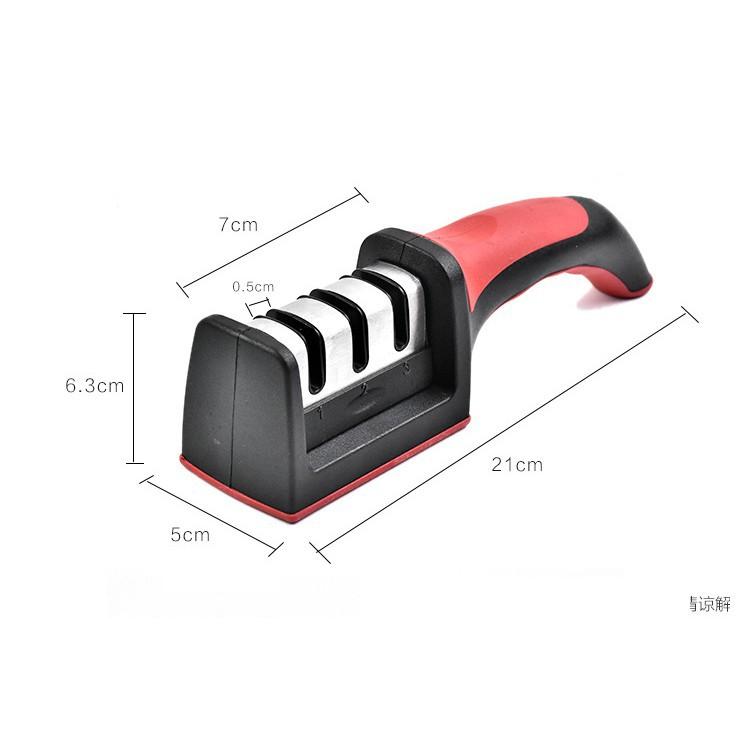 Dụng cụ mài dao kéo 3 cấp độ cầm tay, dụng cụ mài dao 3 rãnh thông minh tiện dụng