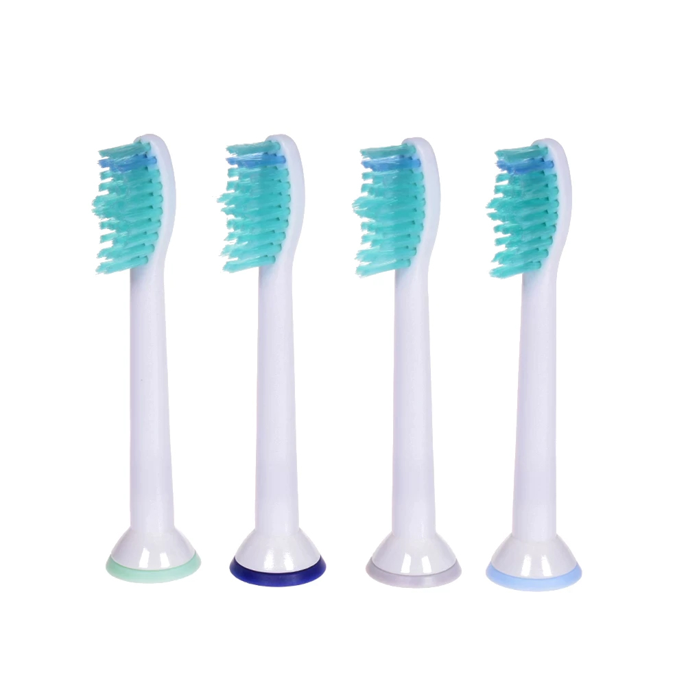 Bộ 4 đầu bàn chải đánh răng điện HX-6054 cho máy Philips Sonicare cho răng nhạy cảm HX3, HX6, HX7, HX8, HX9, R, FlexCare +, FlexCare, HealthyWhite, HydroClean, EasyClean, DiamondClean