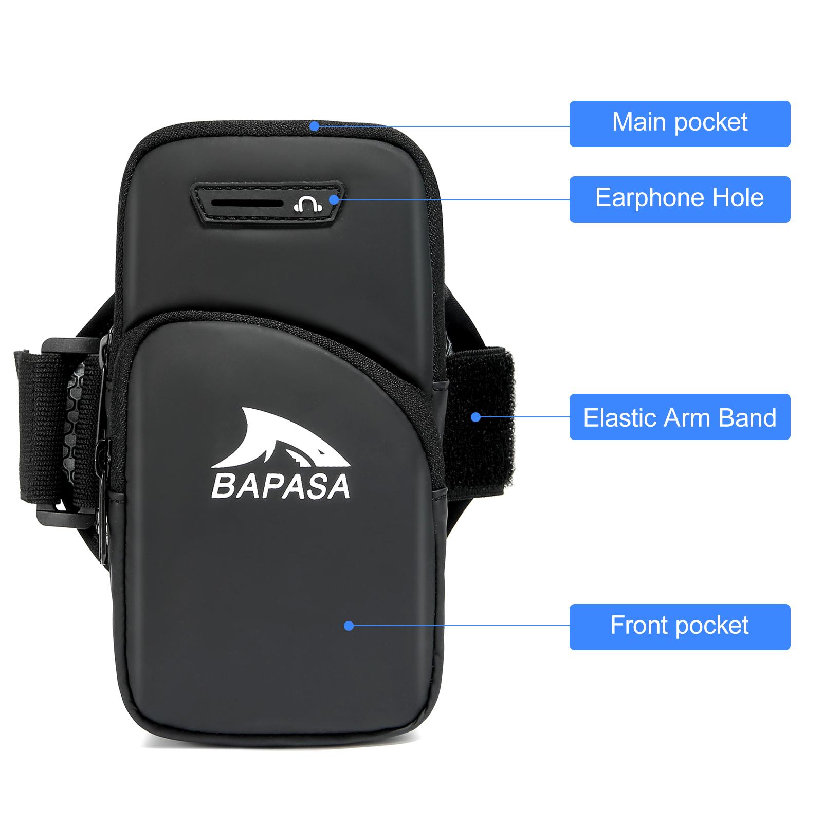 Túi Đựng Điện Thoại Đạp Xe, Chạy Bộ Rộng 6.5 Inch Bapasa Kháng Nước Chống Thấm