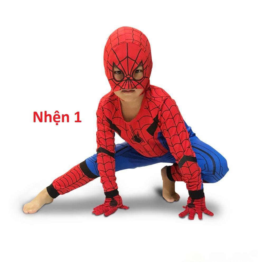 Set bộ đồ quần áo siêu nhân nhện bé trai 4 chi tiết B31