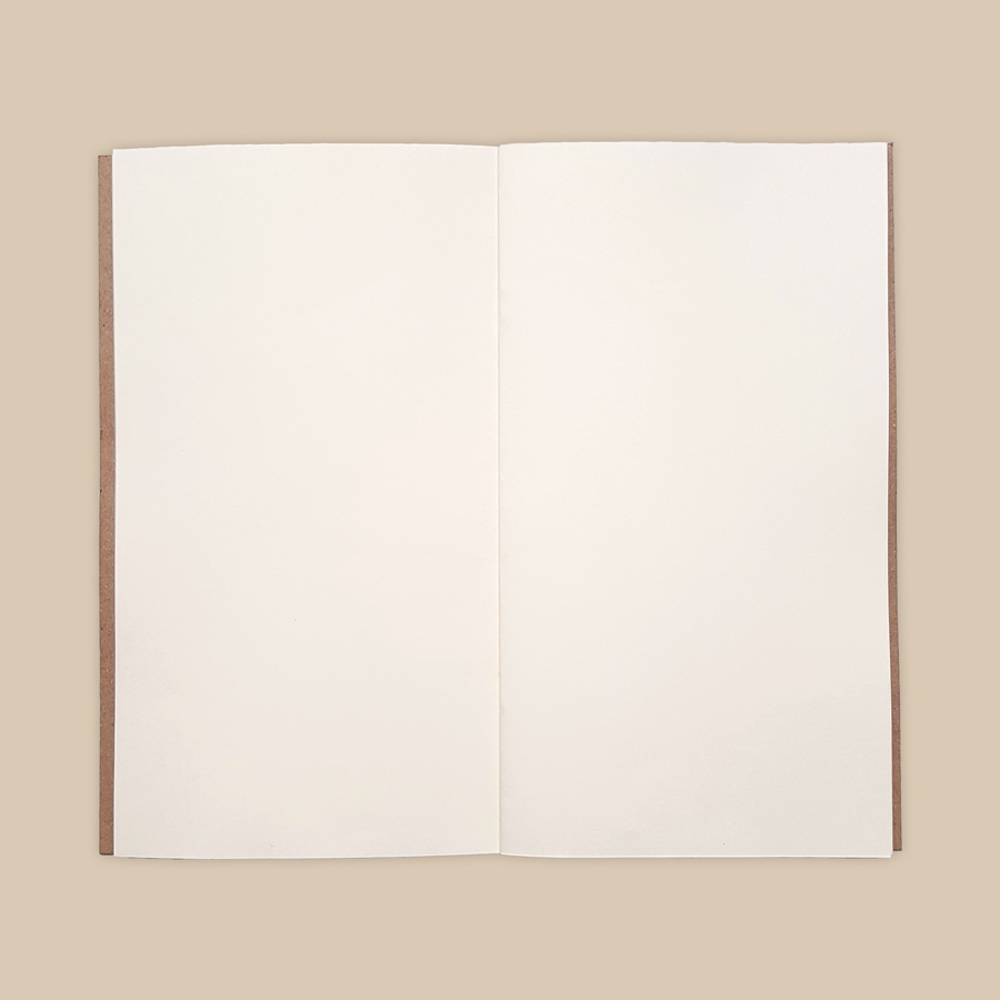 Sổ tay planner &quot;lõi sổ ( ruột sổ ) trắng trơn&quot; bìa cứng 21x11 ghi chép - planner - kế hoạch - nhật ký - vẽ