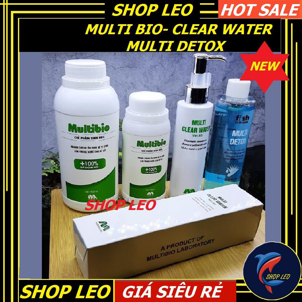 Multibio- clear Water- multi Detox-Vi Sinh-Làm Trong Nước Nhanh-Khử Độc-Phân Huỷ Cặn Bã Cho Bể Cá Cảnh,Thuỷ Sinh-shopleo