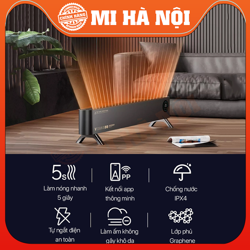 Máy Sưởi Xiaomi Viomi Pro2 VXTJ03 Kèm Tạo Ẩm, Kết Nối App - Hàng chính hãng