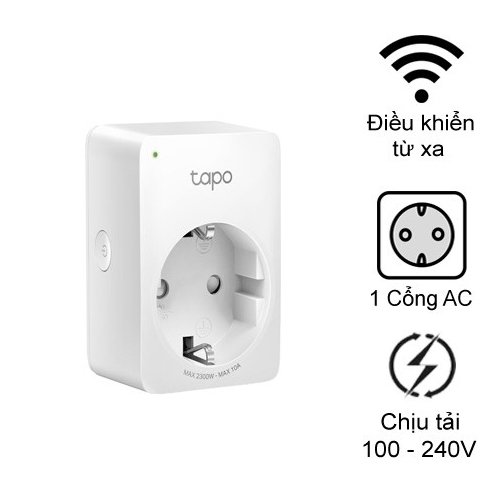 Ổ Cắm Điện Wifi Thông Minh TP-Link Tapo P100 - Hàng Chính Hãng