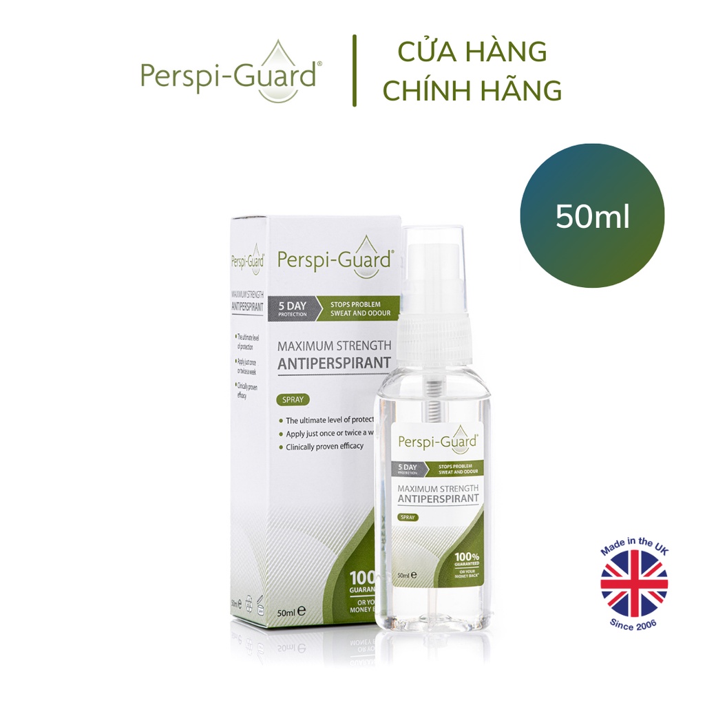 [HB GIFT] Xịt ngăn mồ hôi toàn thân Perspi-Guard Maximum Strength Antiperspirant Spray 50ml