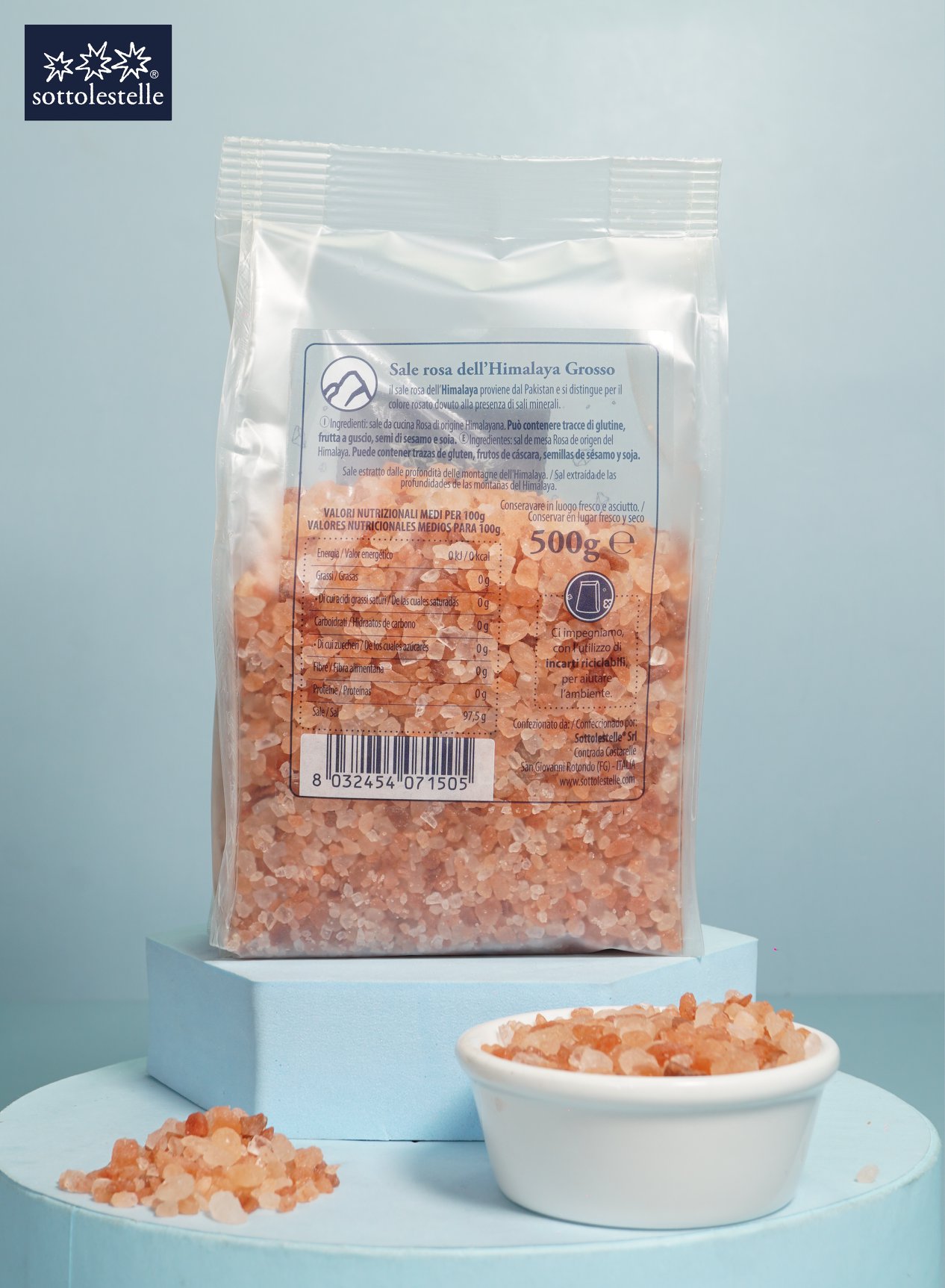 Hạt Muối hồng Himalaya Sottolestelle Himalayan Pink Salt