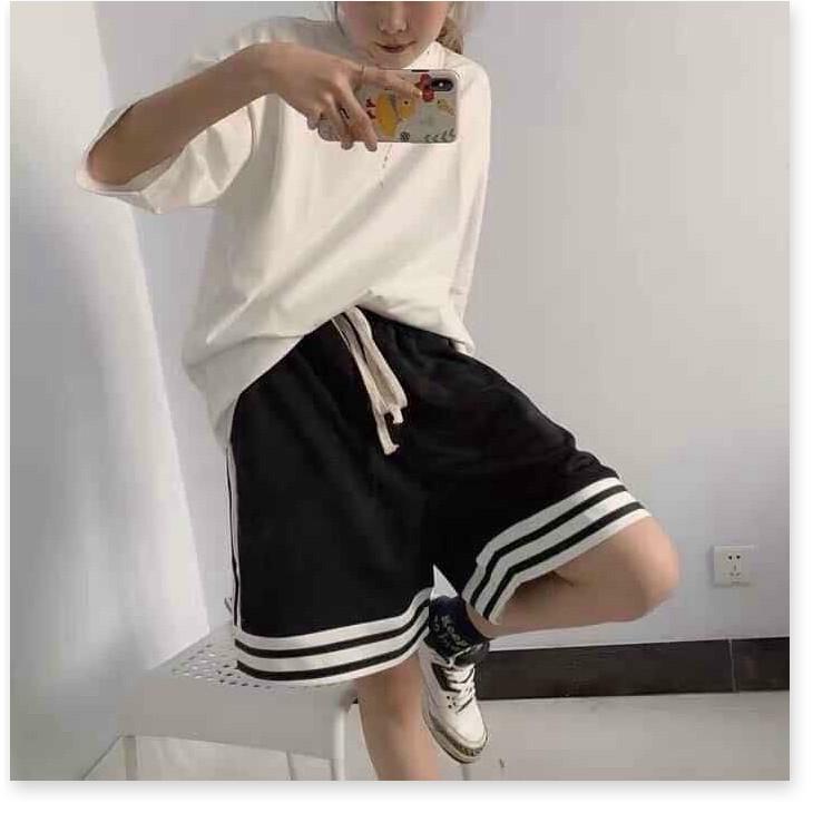 QUẦN SHORT NỮ KẺ SỌC CÁ TÍNH CHẤT THUN CO GIẢN 4 CHIỀU THOÁNG MÁT TRANG NEMO 36 FASHION