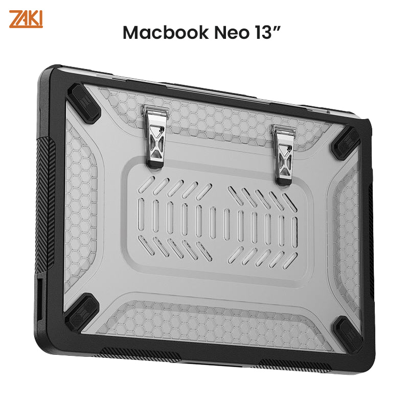 Ốp lưng chống sốc cho MacBook Neo 13″ ZAKI EvoShell Case - Hàng Chính Hãng