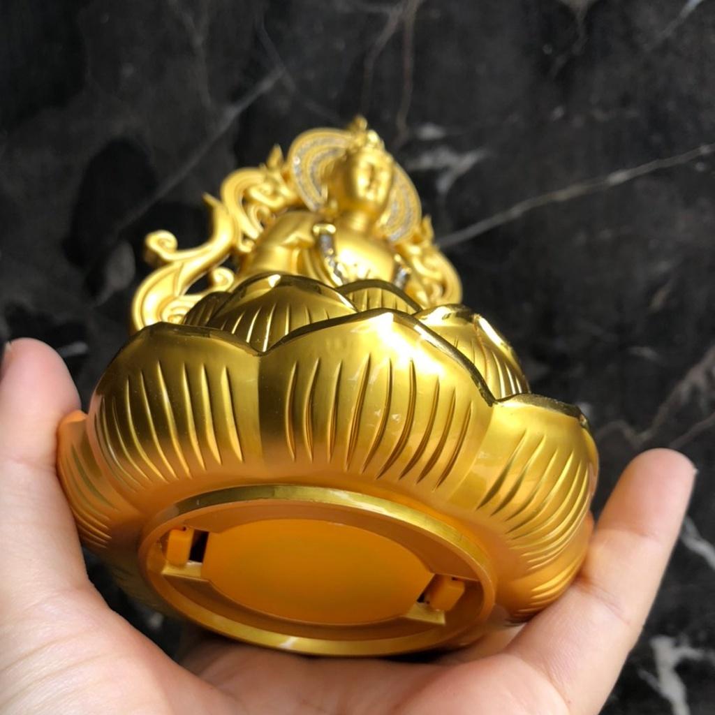Tượng Phật Quan Âm Đài Sen 2 Mặt Cao Cấp Đặt Taplo Phong Thủy - Sang Trọng