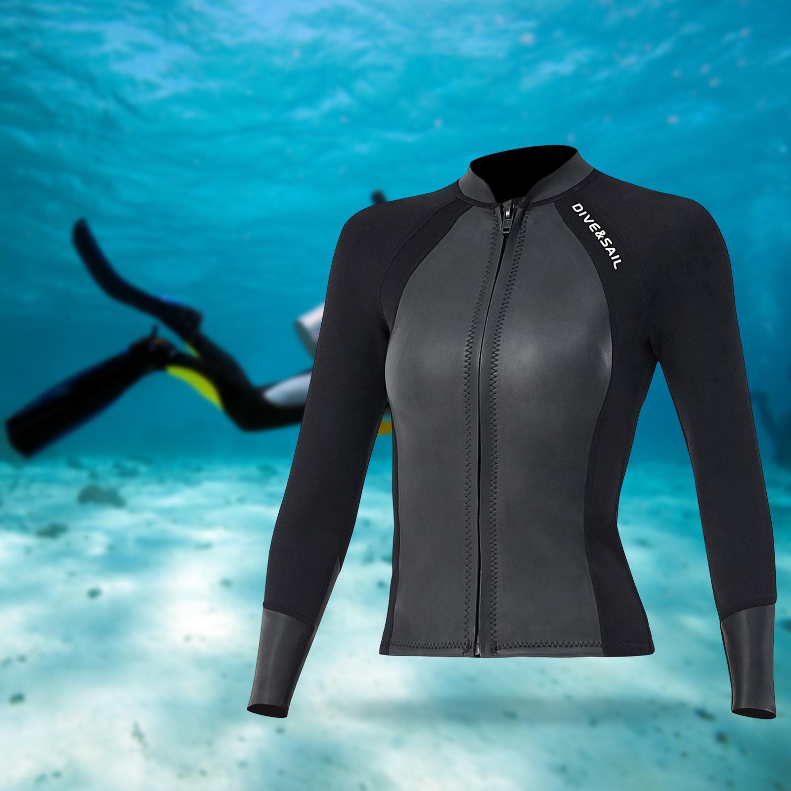 Wetsuit Top Scuba Diving Suit Long Sleeve Wetsuits Jacket Dive Suit for Snorkeling