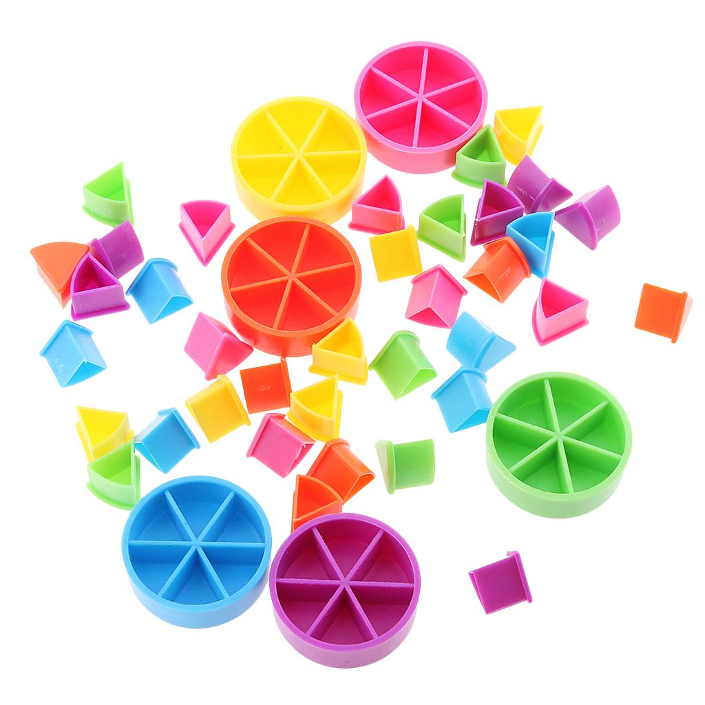 Pack of 126 Pieces Trivial Pursuit Game Pieces Pie Wedges for Math Fractions