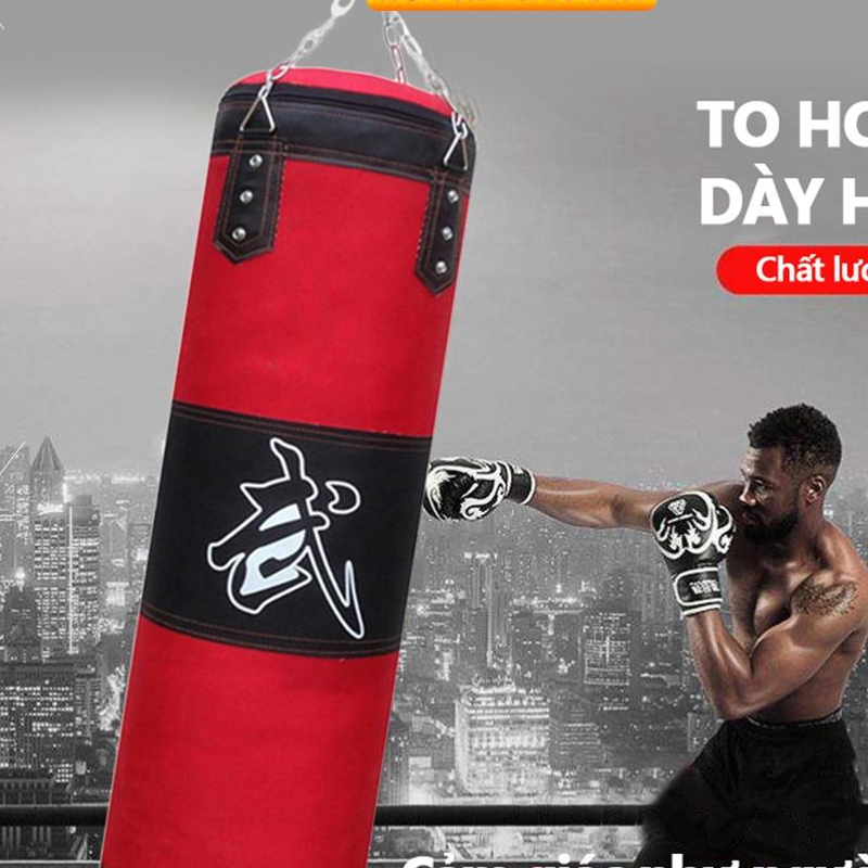 Vỏ bao cát đấm bốc tập võ 4 lớp siêu bền HÀNG LOẠI 1 Vỏ bao cát boxing chưa nhồi giá rẻ tập võ thuật boxing tại nhà