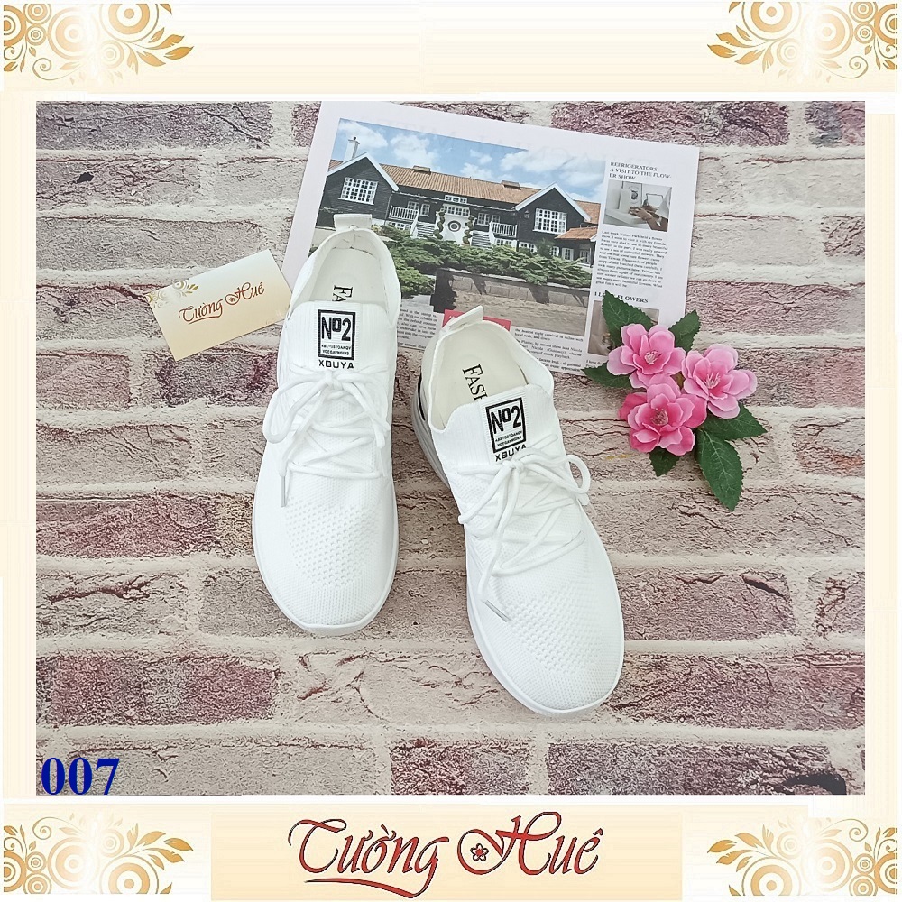 Giày Thể Thao Nữ Cổ Chun Đế Độn Tăng Chiều Cao 5CM - 007