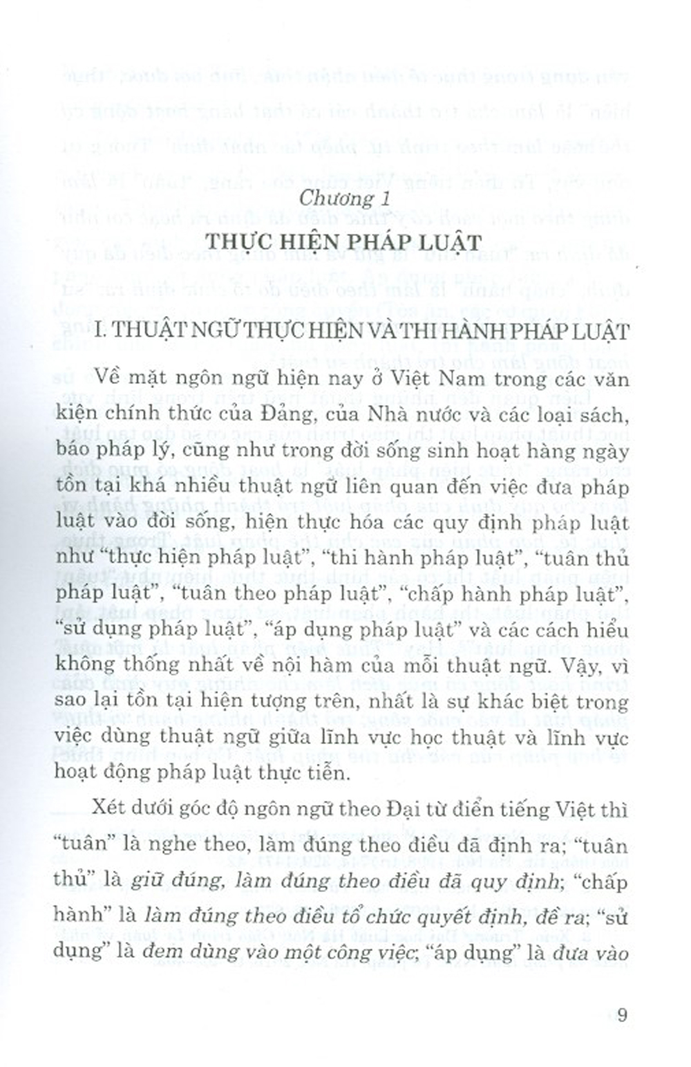 Thực Hiện, Áp Dụng Và Giải Thích Pháp Luật Ở Việt Nam