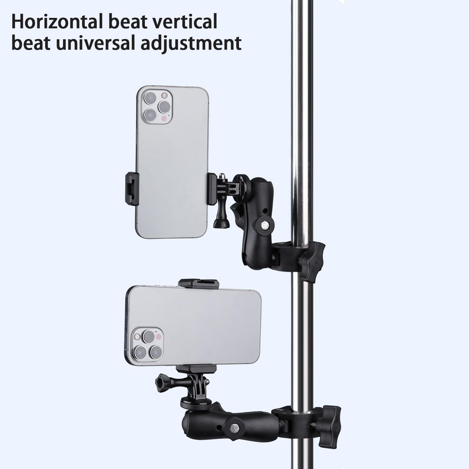 Motorcycle Handlebar Camera Mount 1/4 360 Degree Rotary