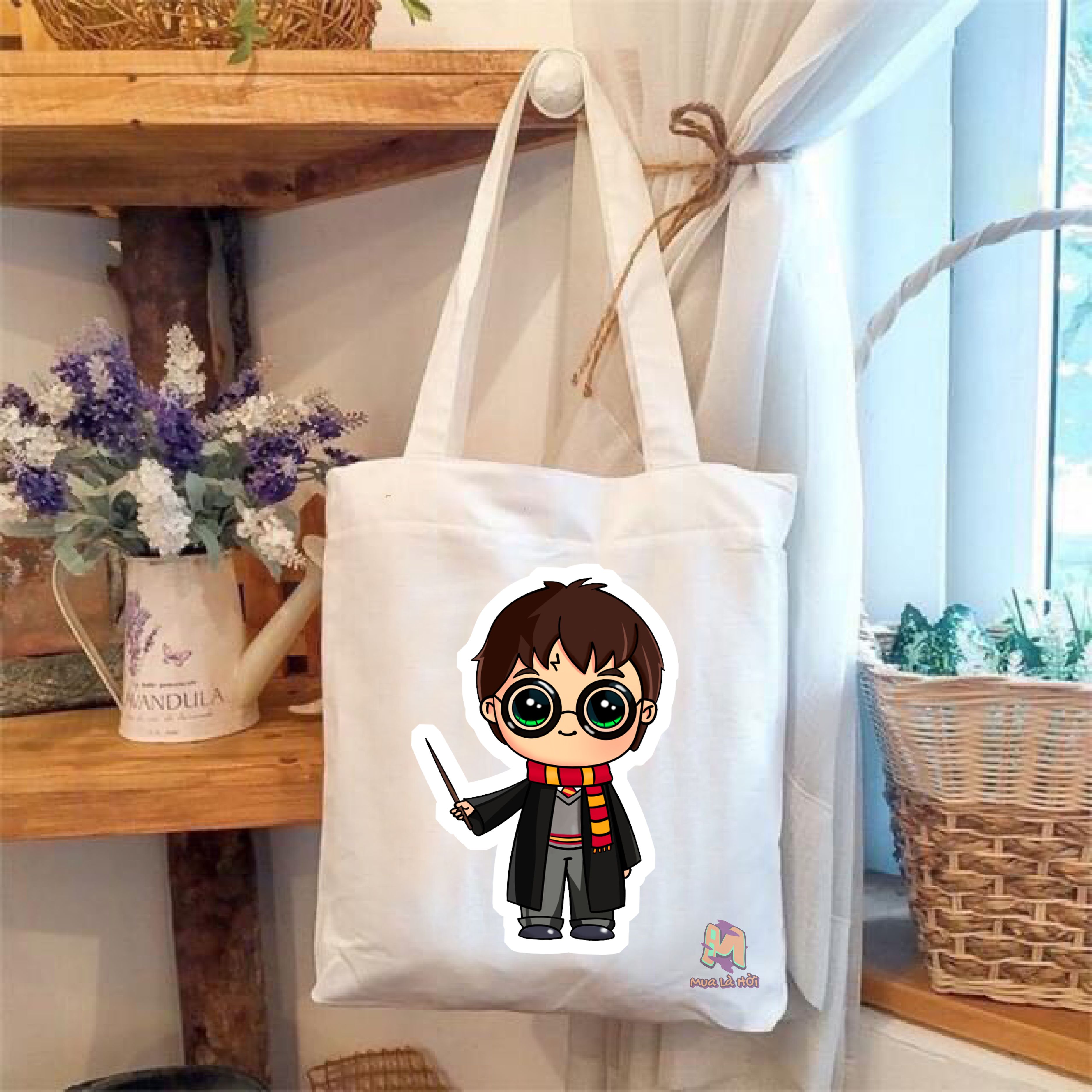 Túi Tote in hình chủ đề Harry Potter