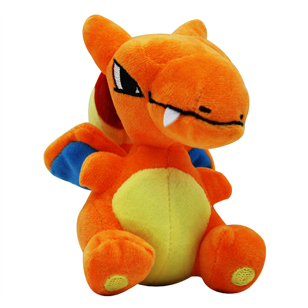 Gấu Bông Pokemon - Khủng Long Lửa Charizard (25 Cm) Gb214 (Tặng 1 Móc Khóa Dây Da Pu Đính Đá Lấp Lánh)