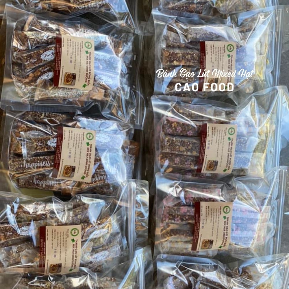 Bánh thanh gạo lứt rong biển mixed hạt dinh dưỡng cao cấp nướng mộc siêu ngon, giúp giảm cân an toàn