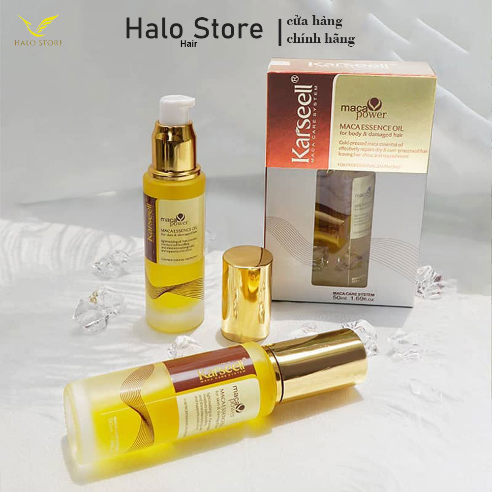 [+Tặng mũ trùm] Tinh dầu dưỡng tóc cao cấp Karseell Maca Essence Oil 50ml