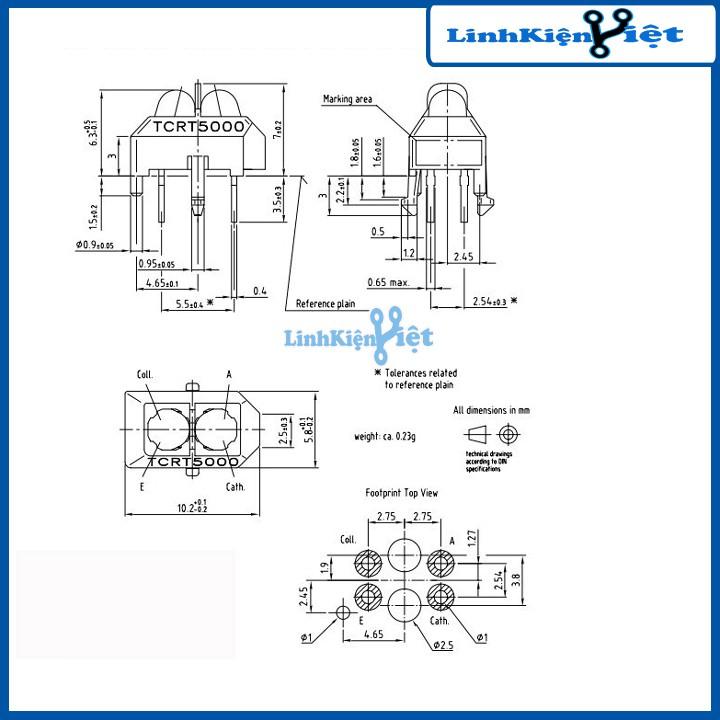 Led hồng ngoại TCRT5000