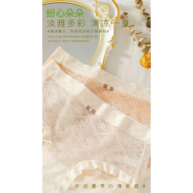 Quần lót nữ ren mềm xuyên thấu siêu mát mùa Hè, đáy quần 2 lớp cotton kháng khuẩn Moc68shop 01