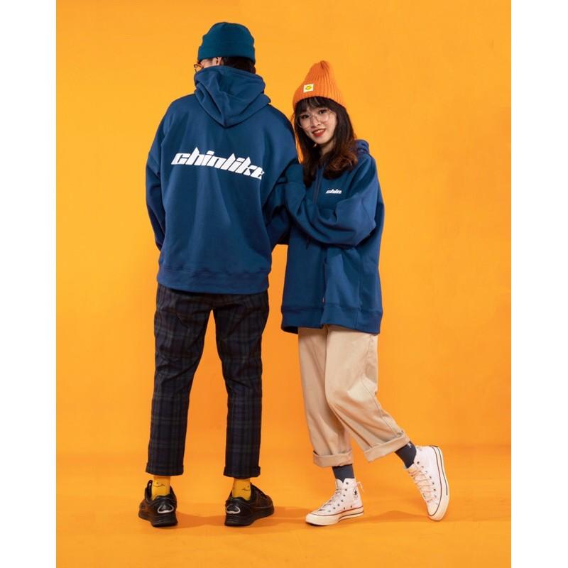 Áo khoác nỉ-Blue basic Hoodie