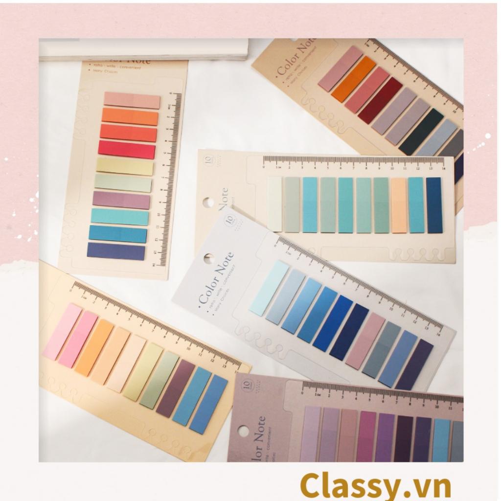 Tệp giấy note ghi nhớ Post-It Classy , màu pastel dễ thương tiện dụng; kích thước 4,6 * 1,5cm PK500