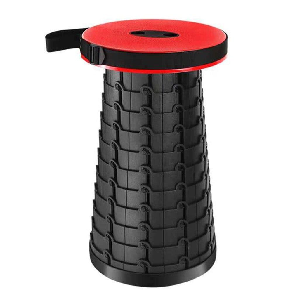 Portable Retractable Foldable Chair Light Weight Strong Adjustable Plastic Stool For Fishing And Traveling Adjust Height Seat