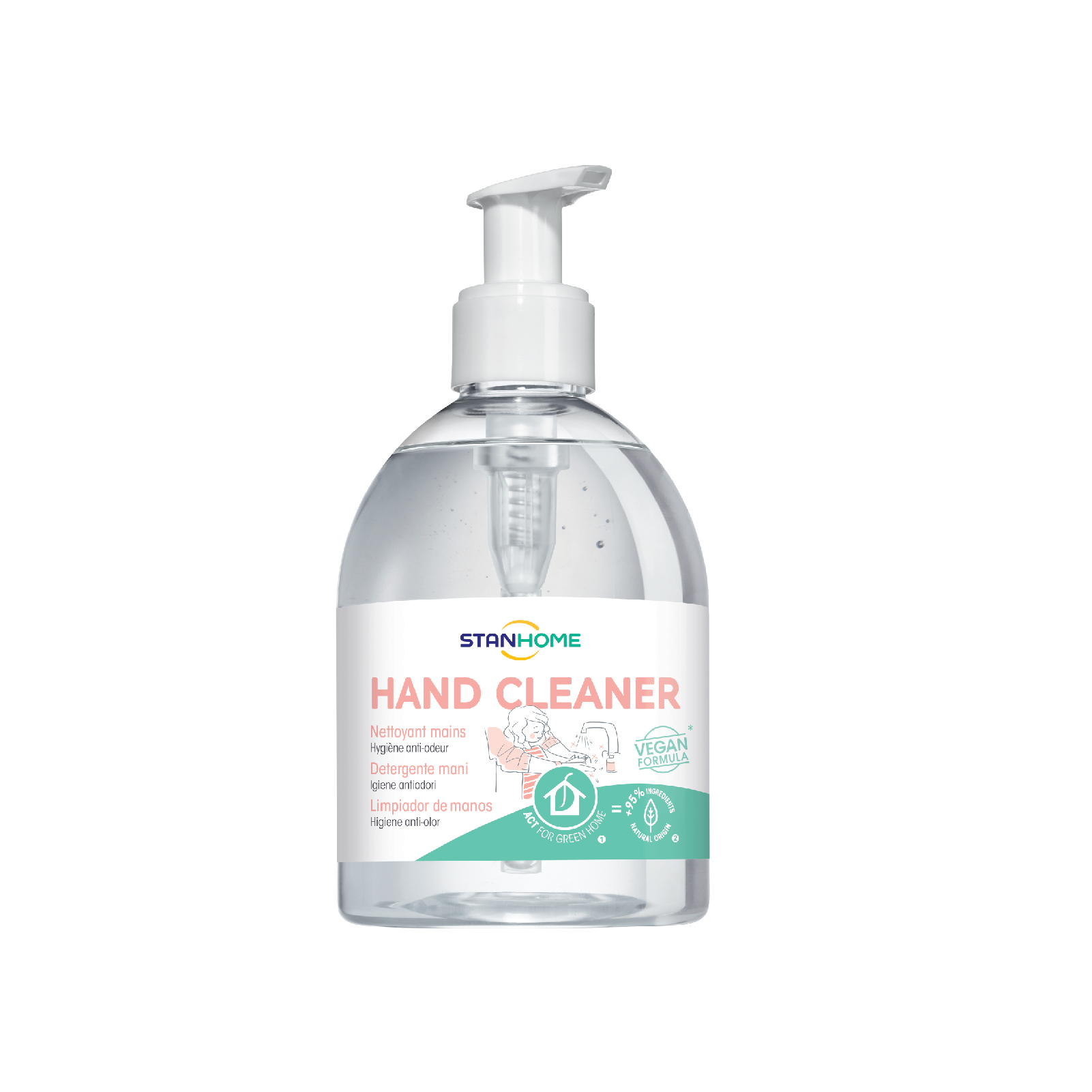 Gel rửa tay không xà phòng giúp làm sạch cho da tay, phù hợp với da tay nhạy cảm Stanhome Hand Cleaner