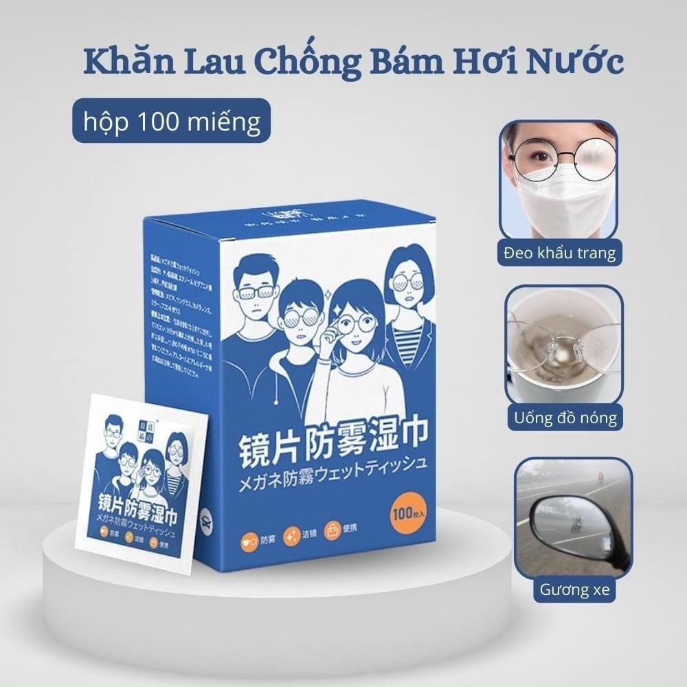 Giấy lau kính hộp 100 miếng