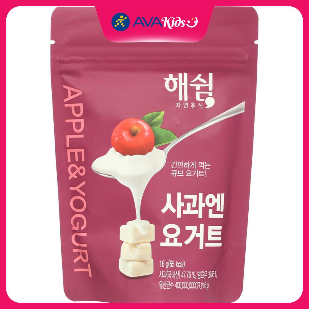 Sữa chua khô sấy lạnh vị táo Haeswim gói 16g (từ 7 tháng) - Hàng Chính Hãng