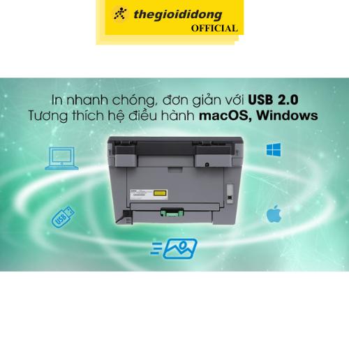 Máy in laser trắng đen đa năng Brother DCP-L2520D - Hàng Chính Hãng
