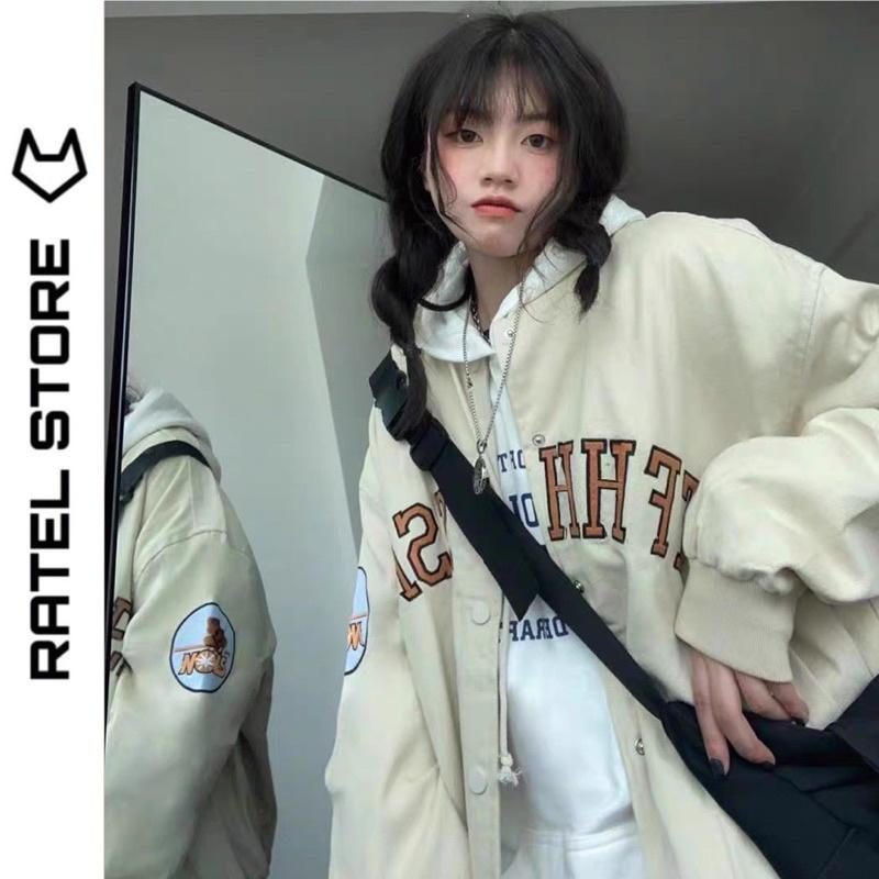 Áo Khoác Jacket Bomber Tennesse Thu Đông Unisex Form Rộng