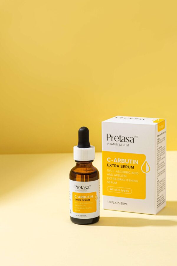 Serum Pretasa C-Arbutin extra giúp giảm thâm nám, da không đều màu, chống lão hóa, cấp ẩm chuyên sâu