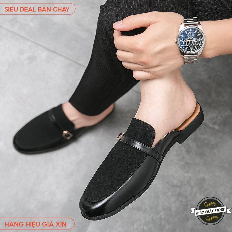Giày Sục nhung Nam Da Pu Mềm Trẻ Trung  Êm chân  mã S1167 B2